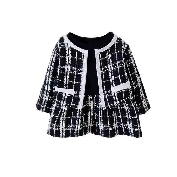 2-piece kid clothing sets girl white plaid splice long-sleeve dress and cardigan jacket clothes set 1040 e3
2-piece kid clothing sets girl white plaid splice long-sleeve dress and cardigan jacket clothes set 1040 e3