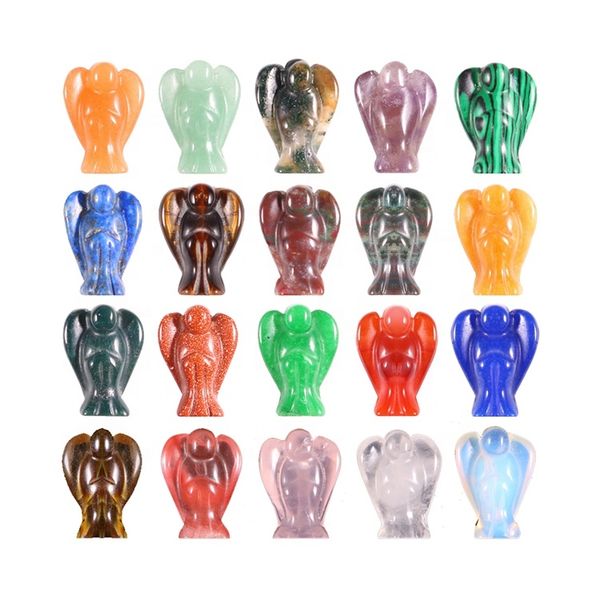20mm custom carved little decoration angel statue stone natural quartz crystal crafts guardian angel figurines statues wholesale, Black
20mm custom carved little decoration angel statue stone natural quartz crystal crafts guardian angel figurines statues wholesale, Black