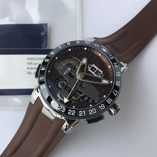 watch twa factory production certification movement :un-32 316l steel 43mm diameter ceramic ring mouth ceramic button, Slivery;brown
watch twa factory production certification movement :un-32 316l steel 43mm diameter ceramic ring mouth ceramic button, Slivery;brown