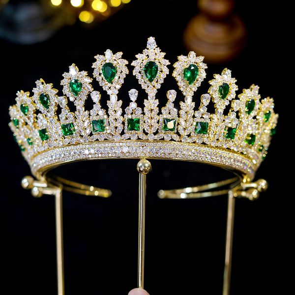 classic wedding crown bridal headband gold and green queen tiara crystal party hair accessories 220805, Slivery;golden
classic wedding crown bridal headband gold and green queen tiara crystal party hair accessories 220805, Slivery;golden