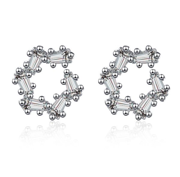 2021 new temperament short micro earrings charms female s925 silver plated korean dadongmen fashion, Golden 
2021 new temperament short micro earrings charms female s925 silver plated korean dadongmen fashion, Golden