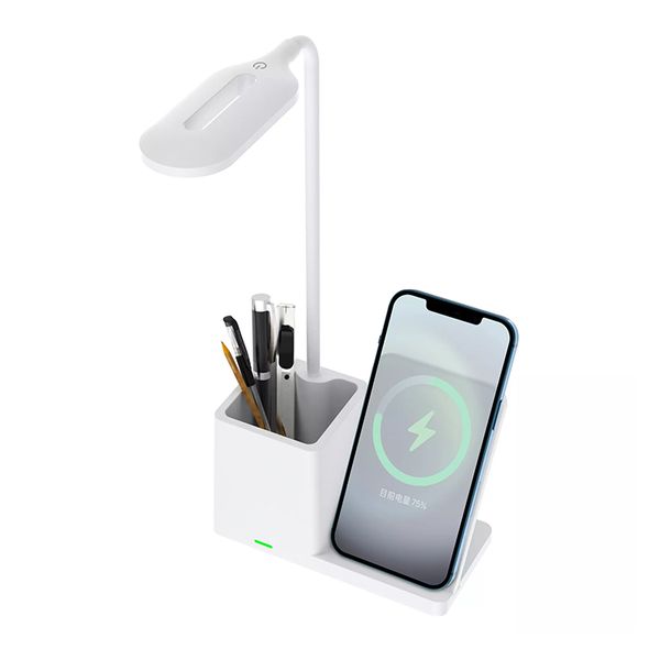 3 in 1 phone holder wireless charger desk lamp with brush pot 3 modes led table lamp wireless charing stand pen container
3 in 1 phone holder wireless charger desk lamp with brush pot 3 modes led table lamp wireless charing stand pen container