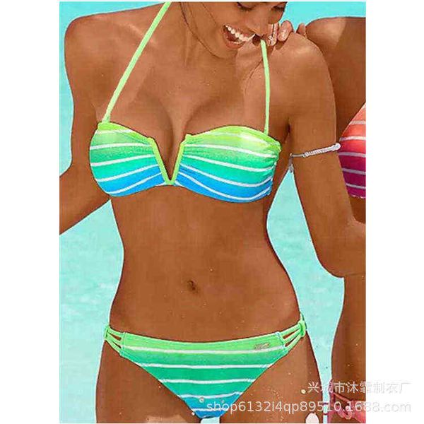 gradient split large v-neck bikini s-2xl optional, White;black 
gradient split large v-neck bikini s-2xl optional, White;black