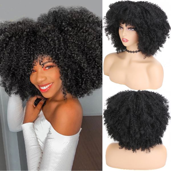 lx brand 16"short afro wig synthetic black mixed blonde wig curly wig with bangs for women natural hair glueless african wigs daily usef
lx brand 16"short afro wig synthetic black mixed blonde wig curly wig with bangs for women natural hair glueless african wigs daily usef