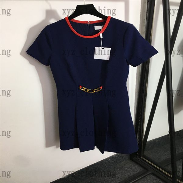 2022ss navy high-end lady skirts luxury designer women dresses hardware chain decoration color block round neck and pleated hem 2022 newly d, Black;gray
2022ss navy high-end lady skirts luxury designer women dresses hardware chain decoration color block round neck and pleated hem 2022 newly d, Black;gray