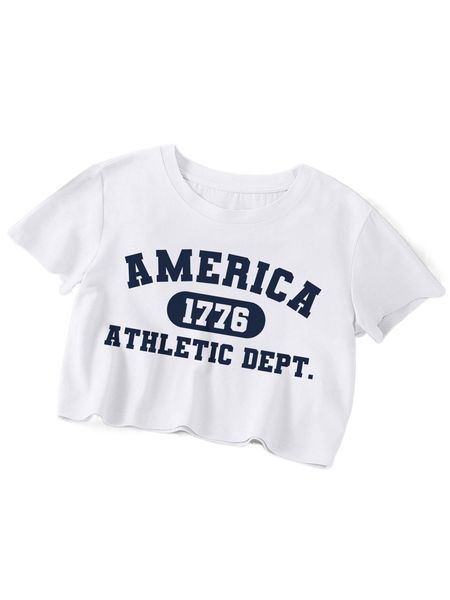 letter graphic crop tee h8ro#, White