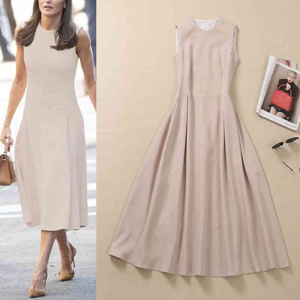casual dresses wind vest skirt summer women's round neck closed waist large hem sleeveless medium length dress, Black;gray
casual dresses wind vest skirt summer women's round neck closed waist large hem sleeveless medium length dress, Black;gray