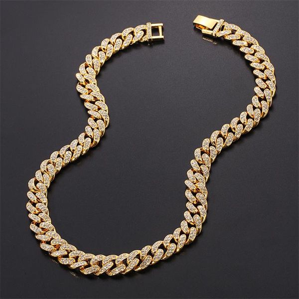cuban chains 13mm punk hip hop link chain choker necklace iced out rapper crystal fashion bling rhinestone jewelry gift, Silver
cuban chains 13mm punk hip hop link chain choker necklace iced out rapper crystal fashion bling rhinestone jewelry gift, Silver
