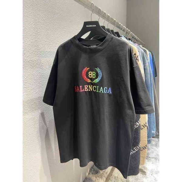 high balencaigass quality t shirts version correct letter slurry printing sleeve, White;black
high balencaigass quality t shirts version correct letter slurry printing sleeve, White;black