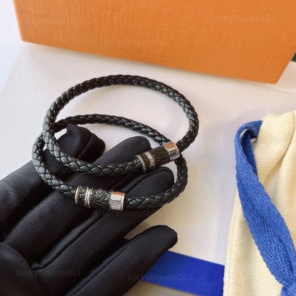 luxury new and old flower leather woven bangle charm men and women metal bracelet fashion classic simple jewelry accessories valentines day, Black
luxury new and old flower leather woven bangle charm men and women metal bracelet fashion classic simple jewelry accessories valentines day, Black
