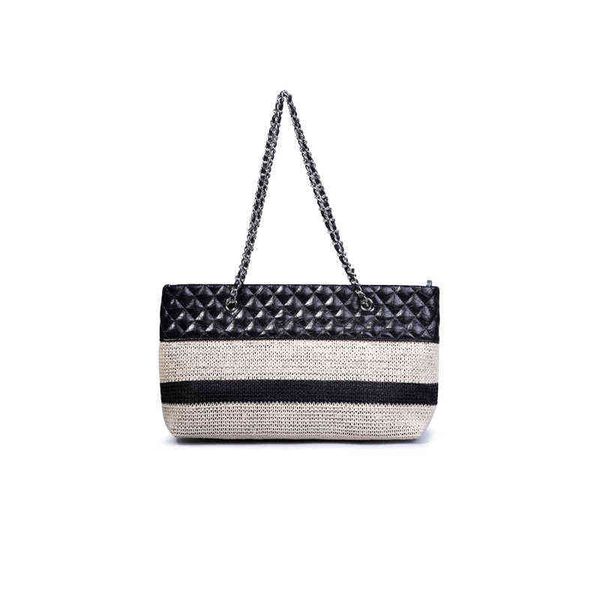designers handbags women's bag 2022 new lingge chain tote bag versatile large capacity woven splicing shopping single shoulder diagonal
designers handbags women's bag 2022 new lingge chain tote bag versatile large capacity woven splicing shopping single shoulder diagonal