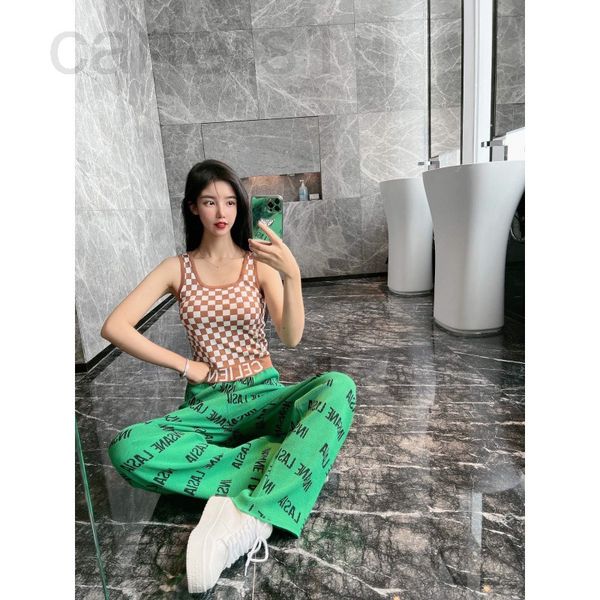 women's hoodies & sweatshirts designer chaopai 22 early spring new chessboard knitted + ribbon belt letter high waist casual pants set, Black
women's hoodies & sweatshirts designer chaopai 22 early spring new chessboard knitted + ribbon belt letter high waist casual pants set, Black
