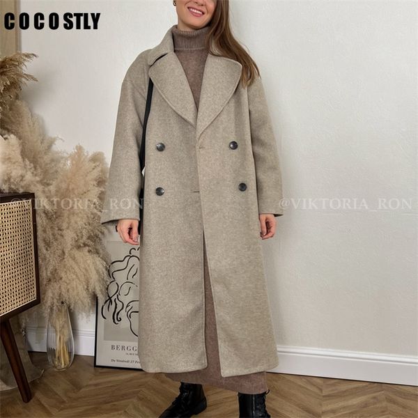 women coat elegant office long trench coat long sleeve double breasted loose coat overcoat female winter outerwear 220722, Tan;black
women coat elegant office long trench coat long sleeve double breasted loose coat overcoat female winter outerwear 220722, Tan;black