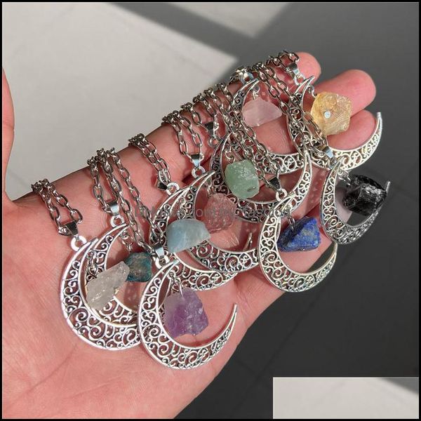 pendant necklaces natural crystal reiki stone retro moon necklace geometric faith healing quartz chain mjfashion dhv4n, Silver
pendant necklaces natural crystal reiki stone retro moon necklace geometric faith healing quartz chain mjfashion dhv4n, Silver