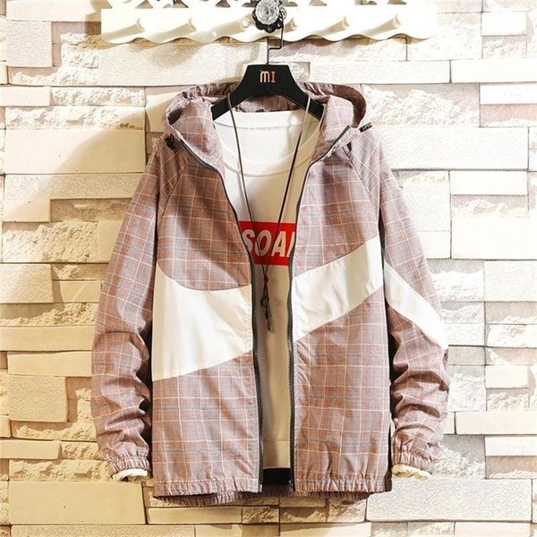 spring autumn bomber hooded jacket men casual slim patchwork windbreaker jacket male outwear zipper thin coat brand clothing lj201013, Black;brown
spring autumn bomber hooded jacket men casual slim patchwork windbreaker jacket male outwear zipper thin coat brand clothing lj201013, Black;brown
