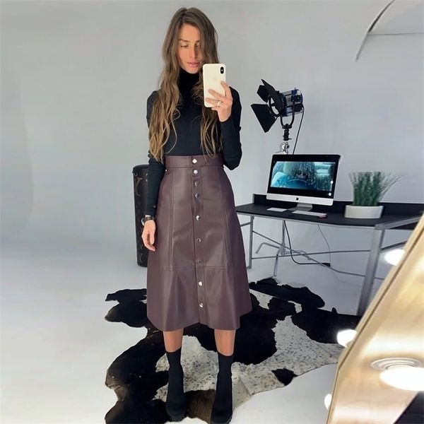 pu leather rivets buttons midi skirt women high waist casual elegant fashion slim autumn winter warm 220401, Black
pu leather rivets buttons midi skirt women high waist casual elegant fashion slim autumn winter warm 220401, Black