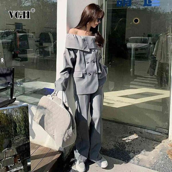 casual solid two piece set for women slash neck long sleeve blazers high waist wide leg pants elegant sets female style 210507, White
casual solid two piece set for women slash neck long sleeve blazers high waist wide leg pants elegant sets female style 210507, White