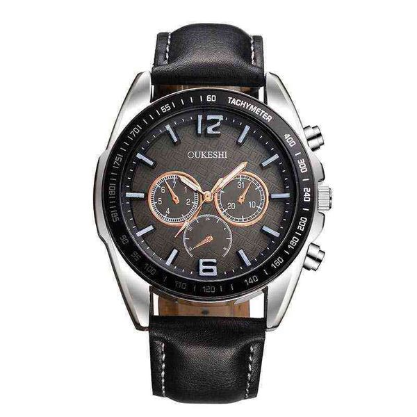 wristwatches men quartz sports watch casual waterproof military leather clock fashion three-eye six-pin chronograph es luxury 220418, Slivery;brown
wristwatches men quartz sports watch casual waterproof military leather clock fashion three-eye six-pin chronograph es luxury 220418, Slivery;brown