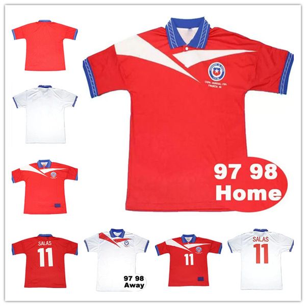 1998 retro chile soccer jersey 98 home red vintage football shirts classic uniform #11 salas neira rozental acuna sierra qualit, Black;yellow
1998 retro chile soccer jersey 98 home red vintage football shirts classic uniform #11 salas neira rozental acuna sierra qualit, Black;yellow