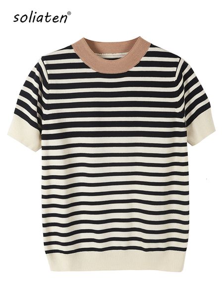women's tshirt 2023 spring summer brand quality breathable knit t shirt 100 cotton clothes striped patchwork c003 230206, White
women's tshirt 2023 spring summer brand quality breathable knit t shirt 100 cotton clothes striped patchwork c003 230206, White