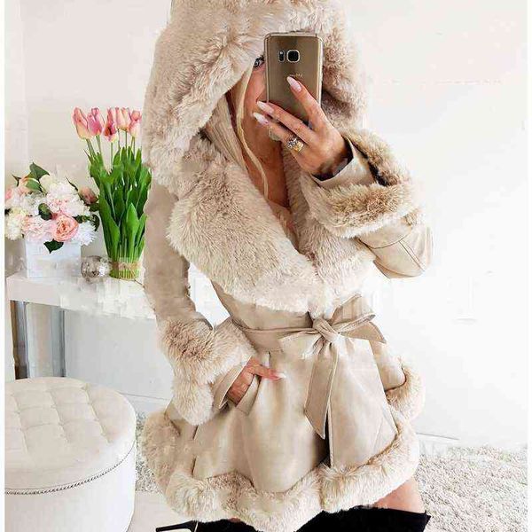 mandylandy lapel fur splicing coat jackets women winter warm ruffled hooded jacket slim fits hooded parkas jackets quilted coats l220714, Black;brown
mandylandy lapel fur splicing coat jackets women winter warm ruffled hooded jacket slim fits hooded parkas jackets quilted coats l220714, Black;brown