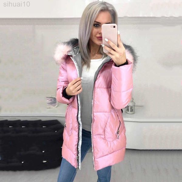 winter down jacket women fashion down coat padded jacket puffer warm outerwear female long parka zip up faux fur hooded jacket l220730, Black
winter down jacket women fashion down coat padded jacket puffer warm outerwear female long parka zip up faux fur hooded jacket l220730, Black