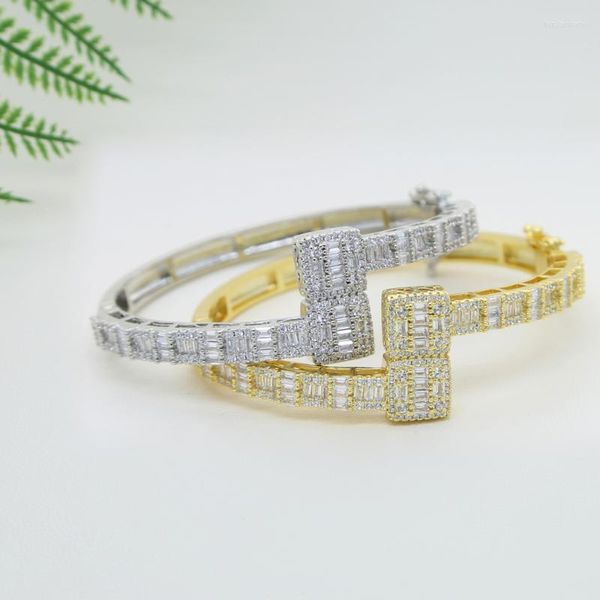 bangle geometric cz cluster opened square cubic zircon baguette iced out bling bracelet luxury fashion women jewelry drop shipbangle lars22, Black
bangle geometric cz cluster opened square cubic zircon baguette iced out bling bracelet luxury fashion women jewelry drop shipbangle lars22, Black