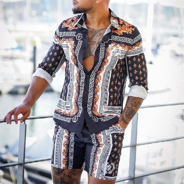 men hawaiian sets printing summer short sleeve button shirt beach shorts streetwear casual mens suit 2 pieces incerun 220613, Gray
men hawaiian sets printing summer short sleeve button shirt beach shorts streetwear casual mens suit 2 pieces incerun 220613, Gray