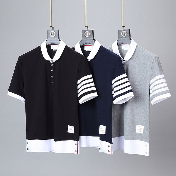 tb men's t-shirts summer new cotton lapel yarn yarn short sleeve sports loose women's casual pullover couple polo shirt #s-xxxl, White;black
tb men's t-shirts summer new cotton lapel yarn yarn short sleeve sports loose women's casual pullover couple polo shirt #s-xxxl, White;black