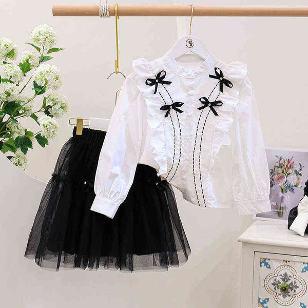 girls' bow tie shirt and mesh skirt two-piece suit toddler clothes kids boutique clothing wholesale kids clothes fashion clothes aa2203, White
girls' bow tie shirt and mesh skirt two-piece suit toddler clothes kids boutique clothing wholesale kids clothes fashion clothes aa2203, White