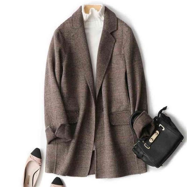 double sided cashmere casual soft style woolen women's for winter 95 wool coat 210416, Tan;black
double sided cashmere casual soft style woolen women's for winter 95 wool coat 210416, Tan;black