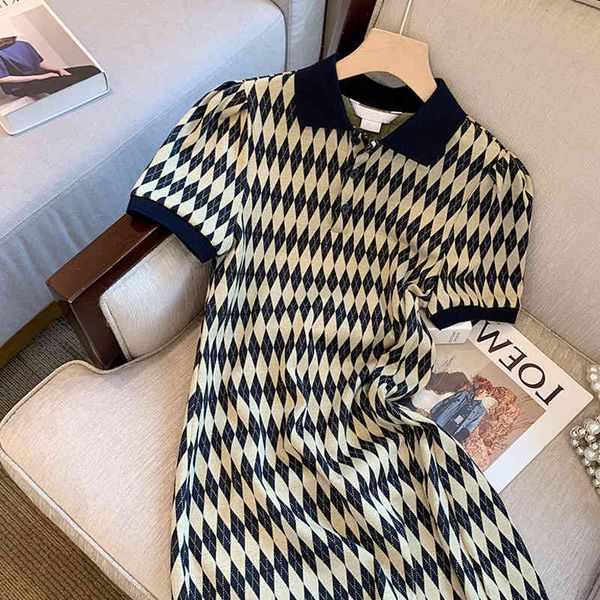 casual dresses lingge small dress female polo collar temperament 2022 spring and summer slim knit short skirt 05rm, Black;gray
casual dresses lingge small dress female polo collar temperament 2022 spring and summer slim knit short skirt 05rm, Black;gray