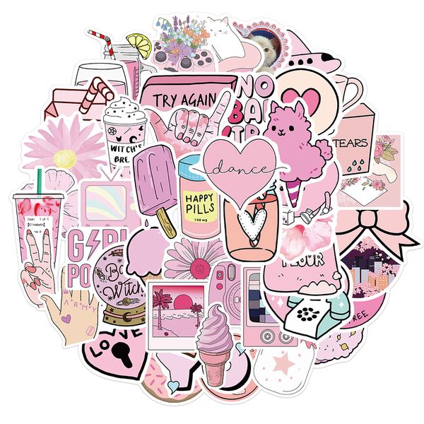 50pcs funny pink style girl cartoon aesthetic stickers car motorcycle travel luggage guitar waterproof graffiti wall sticker
50pcs funny pink style girl cartoon aesthetic stickers car motorcycle travel luggage guitar waterproof graffiti wall sticker
