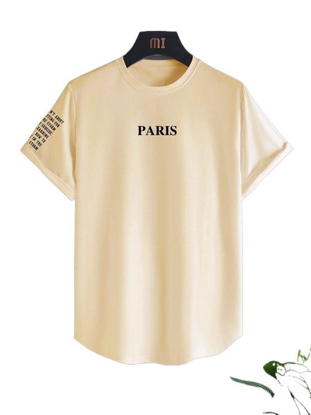 men slogan graphic tee w0zd#, White;black