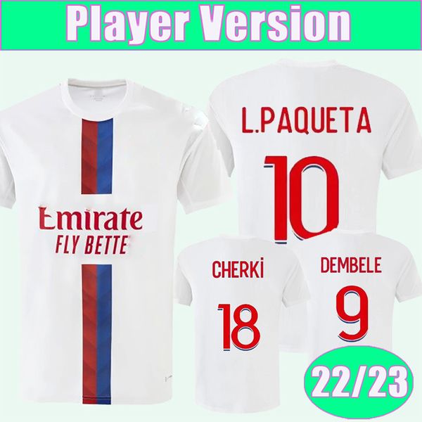 22 23 aouar dembele paqueta player version mens soccer jerseys toko ekambi kadewere cherki boateng home football shirt short sleeve, Black;yellow
22 23 aouar dembele paqueta player version mens soccer jerseys toko ekambi kadewere cherki boateng home football shirt short sleeve, Black;yellow