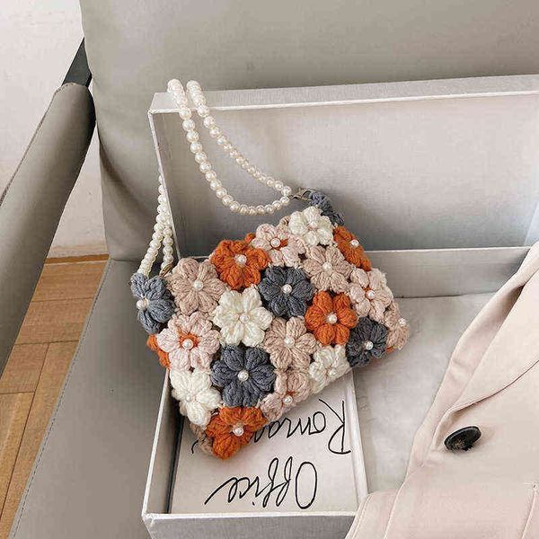 hand woven bag flower pearl shoulder diy self-made wool crochet material portable menger female
hand woven bag flower pearl shoulder diy self-made wool crochet material portable menger female