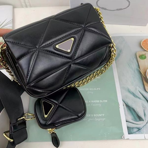 brand handbag designer single shoulder bag women luxury fashion bags chain nylon leather portable diagonal cross bags woman tote handbags wa