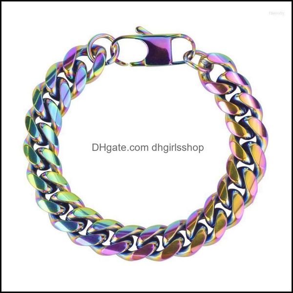 charm bracelets european and american hip-hop hipsters all-match 12mm tit dhwmj, Golden;silver
charm bracelets european and american hip-hop hipsters all-match 12mm tit dhwmj, Golden;silver