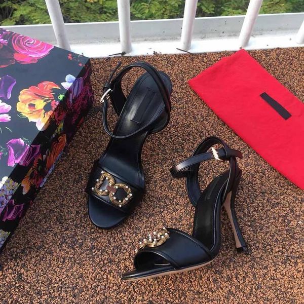 european roman women's summer high heel open toe sandals classic fashion leather production pearl decoration size 342676, Black
european roman women's summer high heel open toe sandals classic fashion leather production pearl decoration size 342676, Black