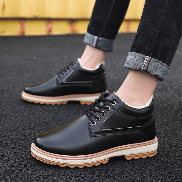 practical all-match thick-soled martin boots trendy men's fleece warm and fashionable, Black
practical all-match thick-soled martin boots trendy men's fleece warm and fashionable, Black