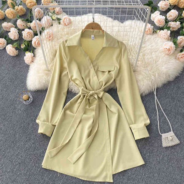 casual dresses long sleeved shirt, feminine temperament, thin, medium and long style, korean minority design lace up in spring 2022 a5z3, Black;gray
casual dresses long sleeved shirt, feminine temperament, thin, medium and long style, korean minority design lace up in spring 2022 a5z3, Black;gray