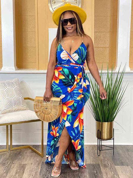 vintage women's floral print bohemian dress summer deep v neck sleeveless camisole sundress fashion front high split robe femme, White
vintage women's floral print bohemian dress summer deep v neck sleeveless camisole sundress fashion front high split robe femme, White
