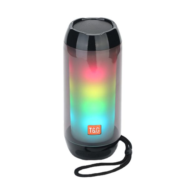 Image of TG643 Portable Speaker Bluetooth Column Wireless Waterproof Speakers Subwoofer Outdoor Bass Loudspeaker with LED Light