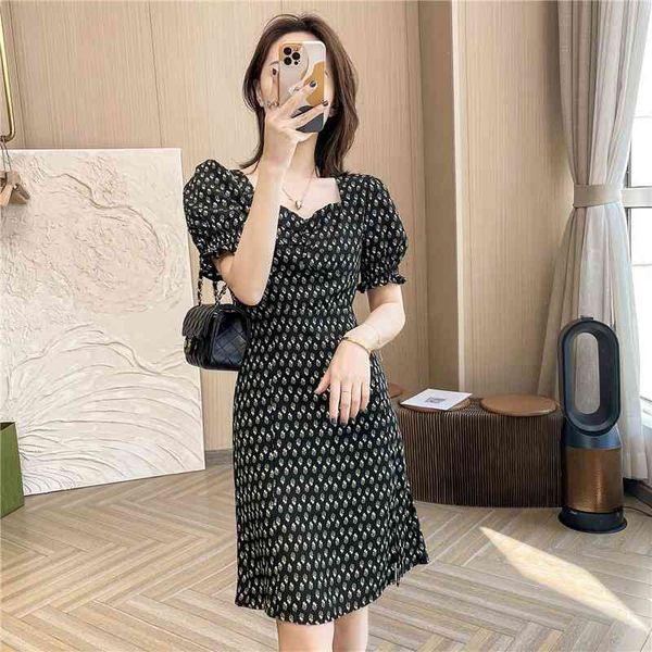 casual dresses 2022 summer french small man aging bubble sleeve square neck black chiffon floral dress hshw, Black;gray
casual dresses 2022 summer french small man aging bubble sleeve square neck black chiffon floral dress hshw, Black;gray