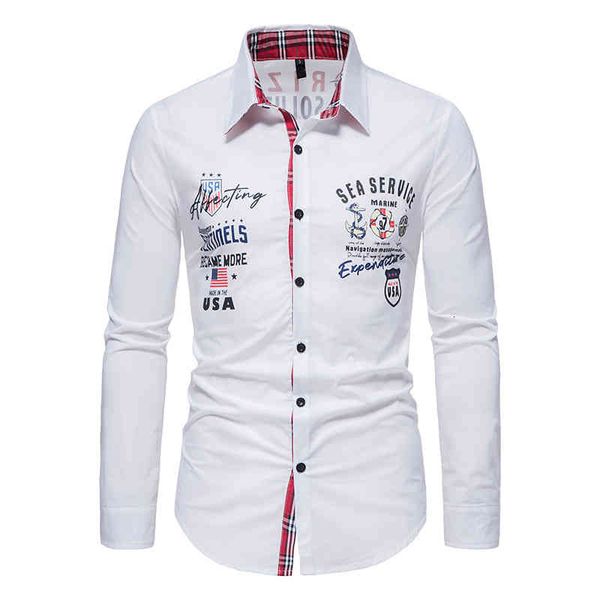 men's casual shirts fashion men's printed long sleeved shirt youth lapel cardigan shirt large g5m3, White;black
men's casual shirts fashion men's printed long sleeved shirt youth lapel cardigan shirt large g5m3, White;black