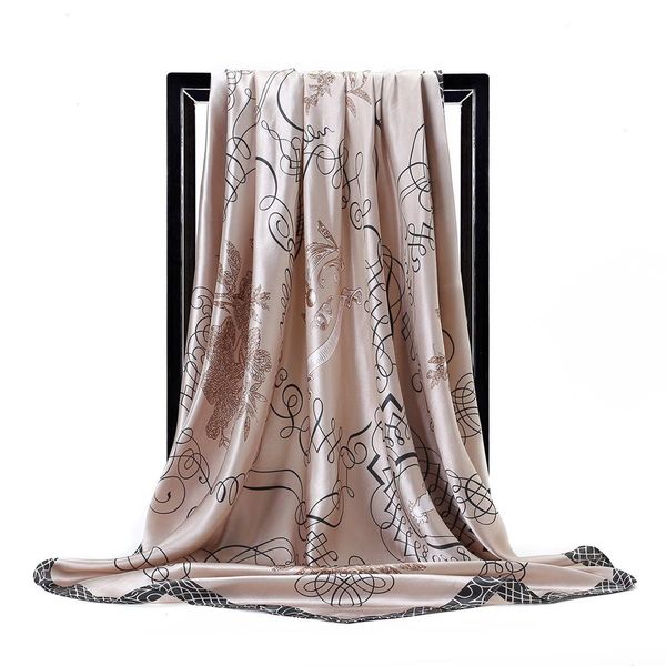 large hijab scarves for women fashion print silk satin scarf female 90cmx90cm luxury brand square shawls head scarfs ladies, Blue;gray
large hijab scarves for women fashion print silk satin scarf female 90cmx90cm luxury brand square shawls head scarfs ladies, Blue;gray