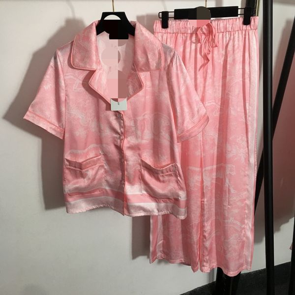 212 2022 spring summer brand same style lapel neck short sleeve button women's two pieces polyester meiyi, White
212 2022 spring summer brand same style lapel neck short sleeve button women's two pieces polyester meiyi, White