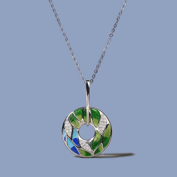 silver pendant for women genuine 925 plated green bamboo leaves luminous cz trendy jewelry handmade enamel 220722
silver pendant for women genuine 925 plated green bamboo leaves luminous cz trendy jewelry handmade enamel 220722