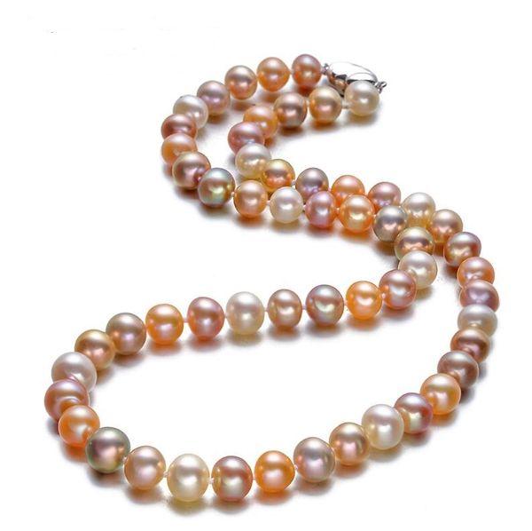 fine pearls necklaces jewelry gorgeous 9-10mm south sea round multicolor pearl necklace 18inch 14k, Silver
fine pearls necklaces jewelry gorgeous 9-10mm south sea round multicolor pearl necklace 18inch 14k, Silver