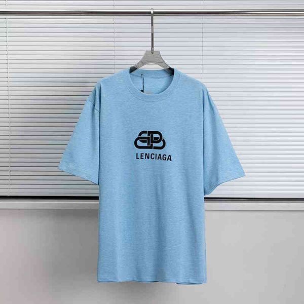 women's t-shirt z0a0 paris fashion brand new lock in early spring b family haze blue printed letter loose short sleeve men's and w, White
women's t-shirt z0a0 paris fashion brand new lock in early spring b family haze blue printed letter loose short sleeve men's and w, White